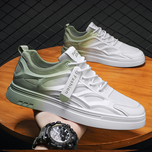  New Men's Shoes Breathable Thin Mesh Summer Shoes Autumn Small Whiteboard Casual Shoes Mesh Shoes Versatile Sports Trendy Shoes