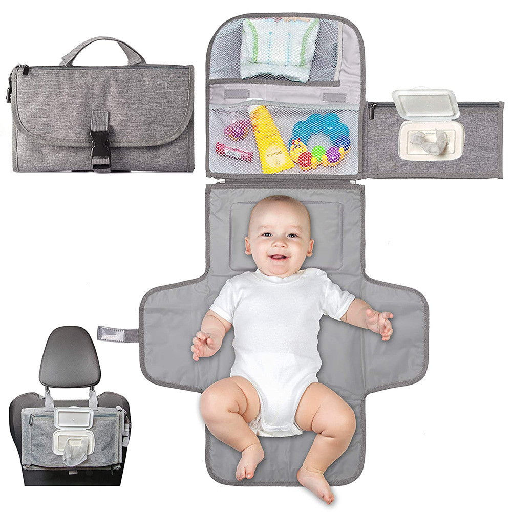 Children's handheld universal diaper, waterproof folding stroller 3