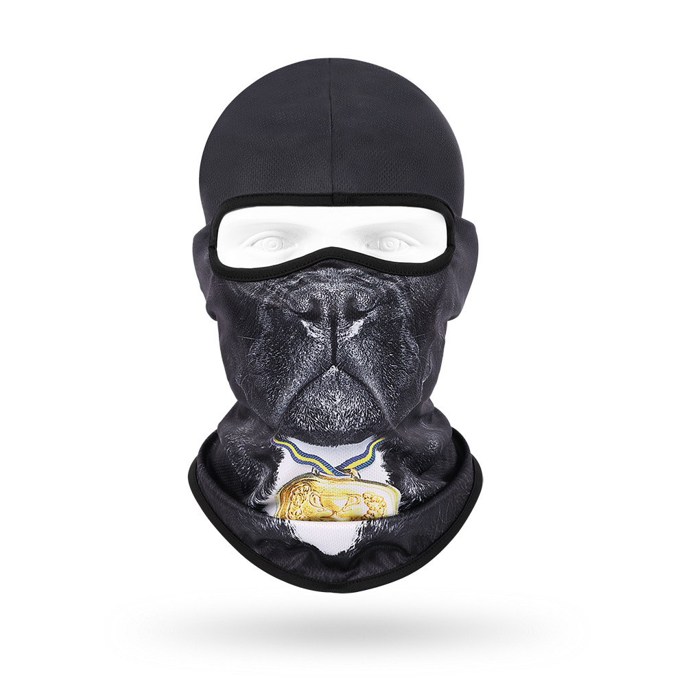 Sudor absorbente máscara transpirable de secado rápido para hombres y mujeres ciclismo al aire libre bicicleta protección solar sombrero lindo mascota sombrero animal bufanda