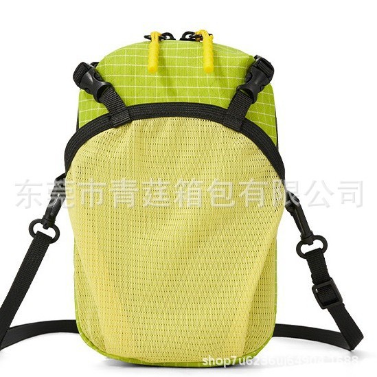 New outdoor mini crossbody bag, lightweight and durable for hiking and mountaineering, water bottle pouch with expandable sports shoulder strap