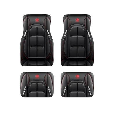 Avtomobil döşəmə paspasları — Decorative Floor Mats 4-Piece Set Easy - new-car-floor-mats-109-3344cm-two-piece-set