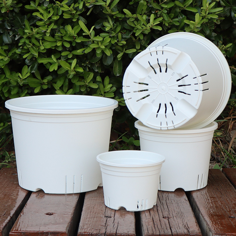 Wholesale flower pots large diameter large simple gallon pots root control pots home gardening pots for growing vegetables and flowers plastic flower pots