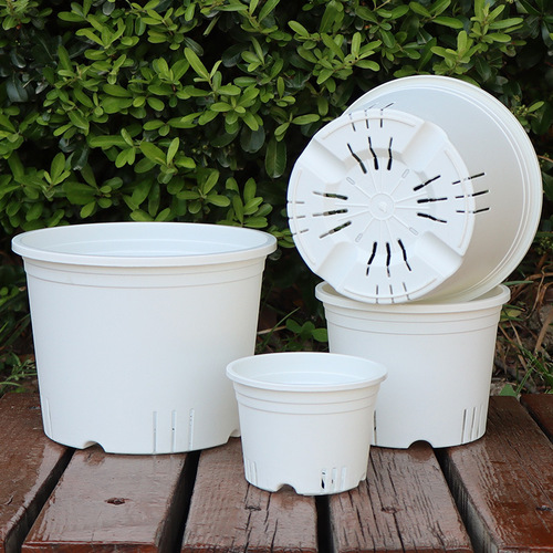 Wholesale flower pots large diameter large simple gallon pots root control pots home gardening pots for growing vegetables and flowers plastic flower pots