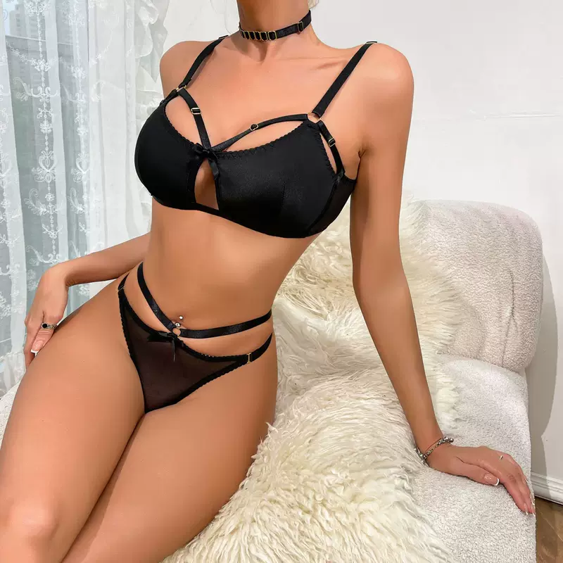 Сексуальный костюм Sexy perspective сет из сетчатого белья с узором