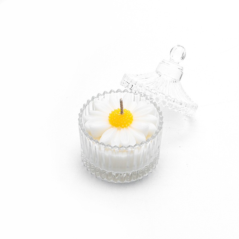 COZI Margarita perfumada vela caja de regalo cumpleaños lindo baja temperatura cera soja dormitorio nicho luz lujo