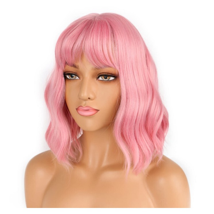 2026 Amazon Hot-Selling European and American Style Wigs with Bangs, Wavy Medium-Length Wig, Wholesale from Manufacturer, Small Curls 2026 Amazon Hot-Selling European and American Style Wigs with Bangs, Wavy Medium-Length Wig, Wholesale from Manufacturer, Small Curls