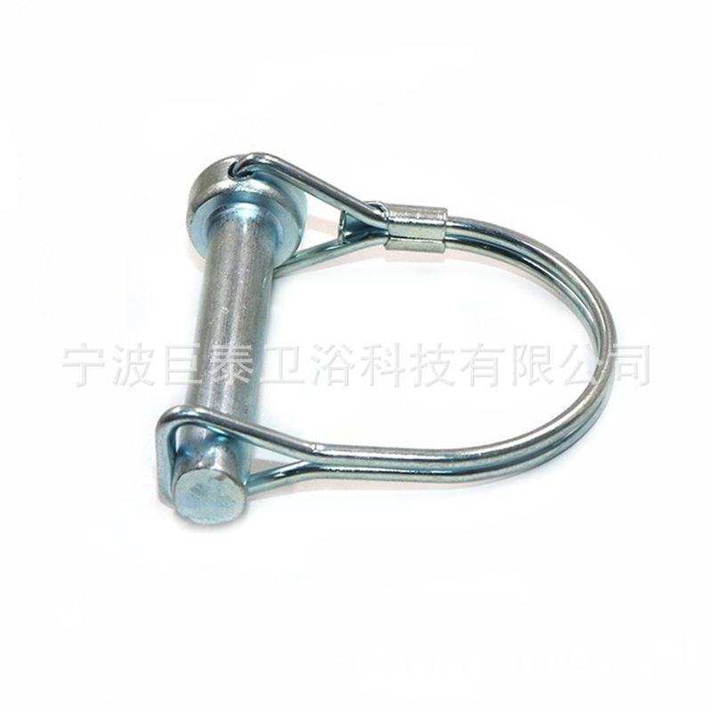 工业安全销 保险销 镀锌 D 型销 圆环销 碳钢防锈销子