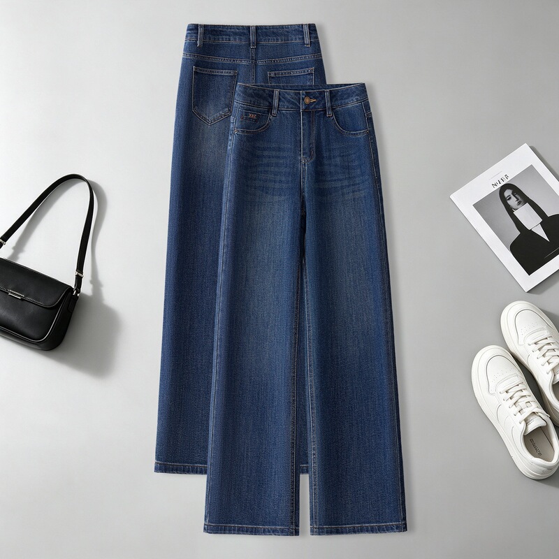 Zhengzhou women's pants high-end brand official flagship store: women's jeans 2026 new model, popular this year, best-selling wide-leg pants Zhengzhou women's pants high-end brand official flagship store: women's jeans 2026 new model, popular this year, best-selling wide-leg pants
