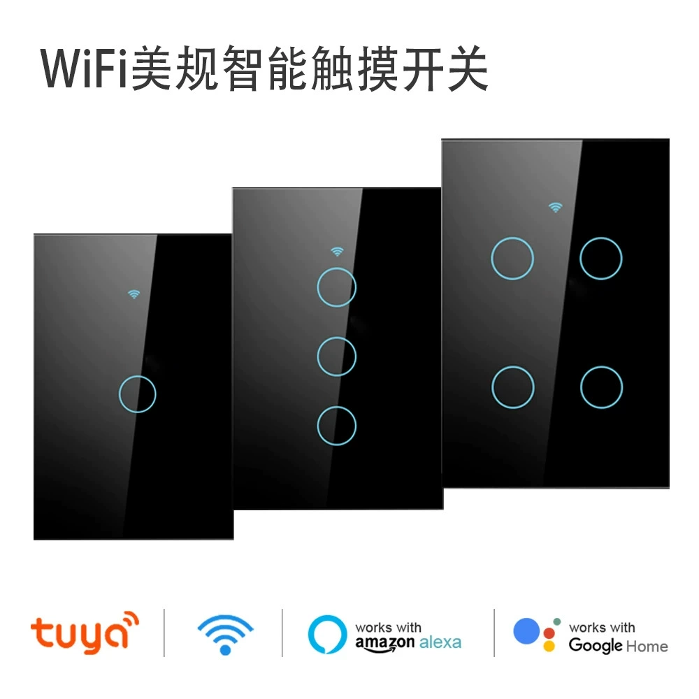 Умный переключатель Wi-Fi сенсорный переключатель граффити умный Alexa голос Google приложение пульт дистанционного управления синхронизацией управление светом