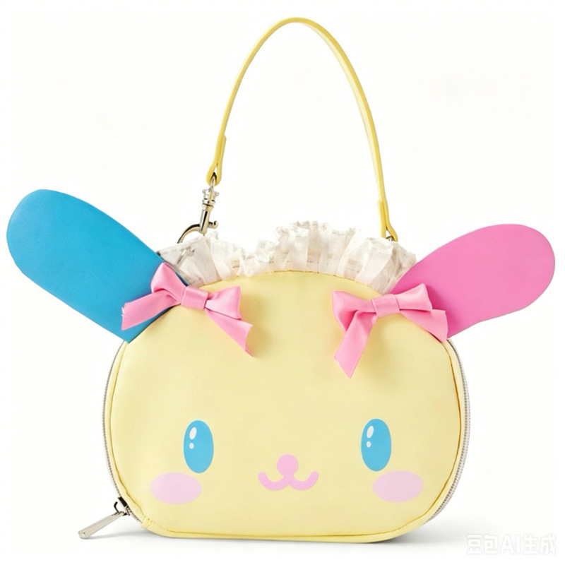 Sanrio Melody Cartoon Handbag, Cute Girly Shoulder Bag, Kuromi Cute Rabbit-Shaped Bag Sanrio Melody Cartoon Handbag, Cute Girly Shoulder Bag, Kuromi Cute Rabbit-Shaped Bag