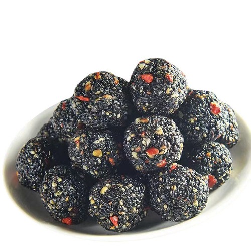 Wuzhen black sesame balls wholesale 250g sesame red dates walnut kernel balls wolfberry mulberry mixed sesame balls