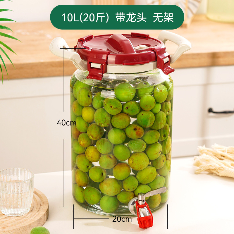 vidrio grueso resistente a altas temperaturas ciruela verde y arroz frasco