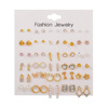 Earrings, set, European style, 30 pair, wholesale