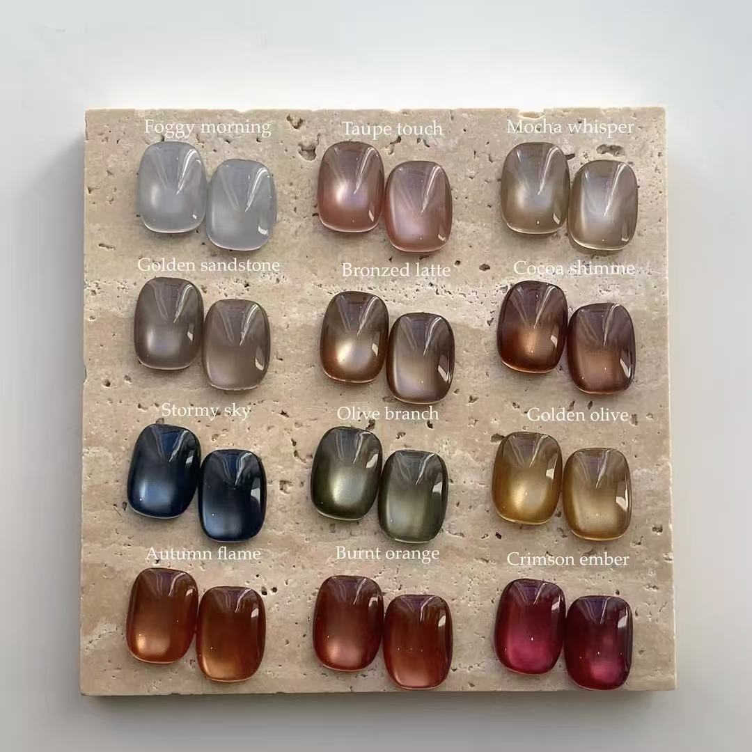 冰透裸色甲油胶公斤装猫眼甲油胶公斤装甲油胶公斤装基料批发