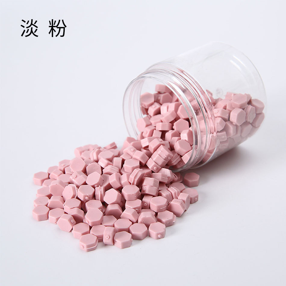 Macaron en caja de 50 colores, cera de pintura de fuego de color mixto, cera de botella granular mate, 60g, peso neto, aproximadamente 38g, sobre, cera sellada