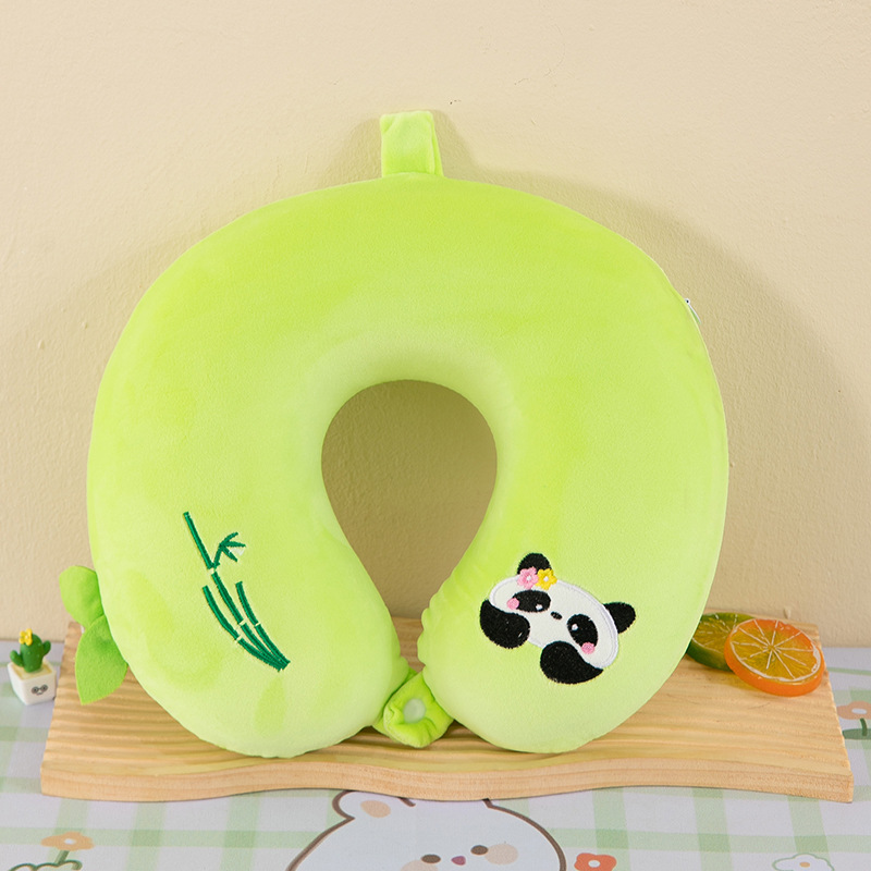 Almohada en forma de U de negocios, almohada para el almuerzo de oficina, viaje de negocios, almohada para el cuello de rebote lento, almohada en forma de U de espuma con memoria de joroba