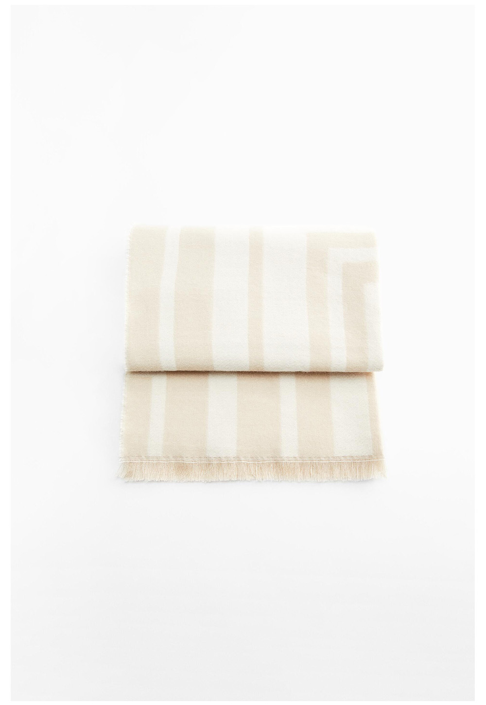 Winter Scarf With Geometric Print And Wool Border For Women_voghion.com