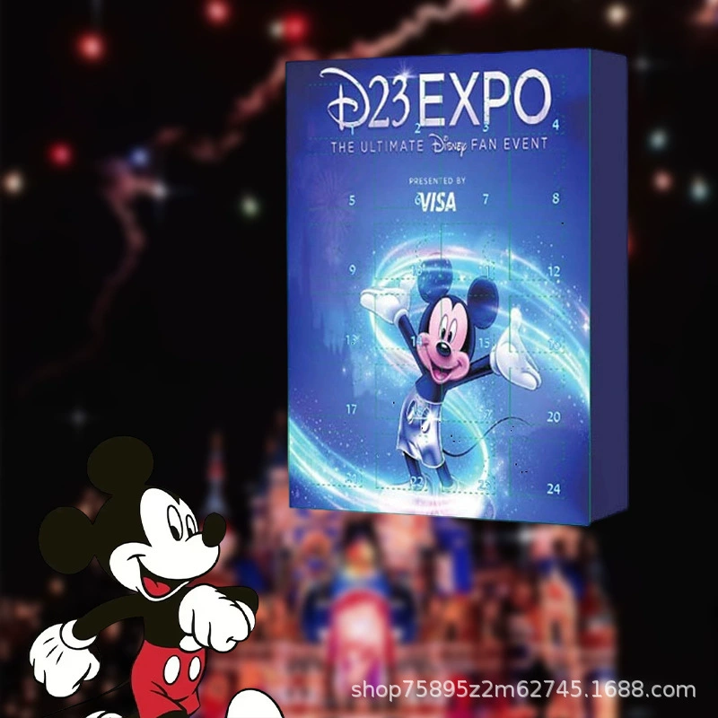 Адвент-календарь Disney Mickey на 24 дня, блайнд-бокс с фигурками, коллекционные украшения