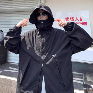 American-style Functional Fashion Sunscreen Suit Men's Spring and Summer New Arrival Jacket Loose Outdoor High-street Ruffian Handsome Coat Top