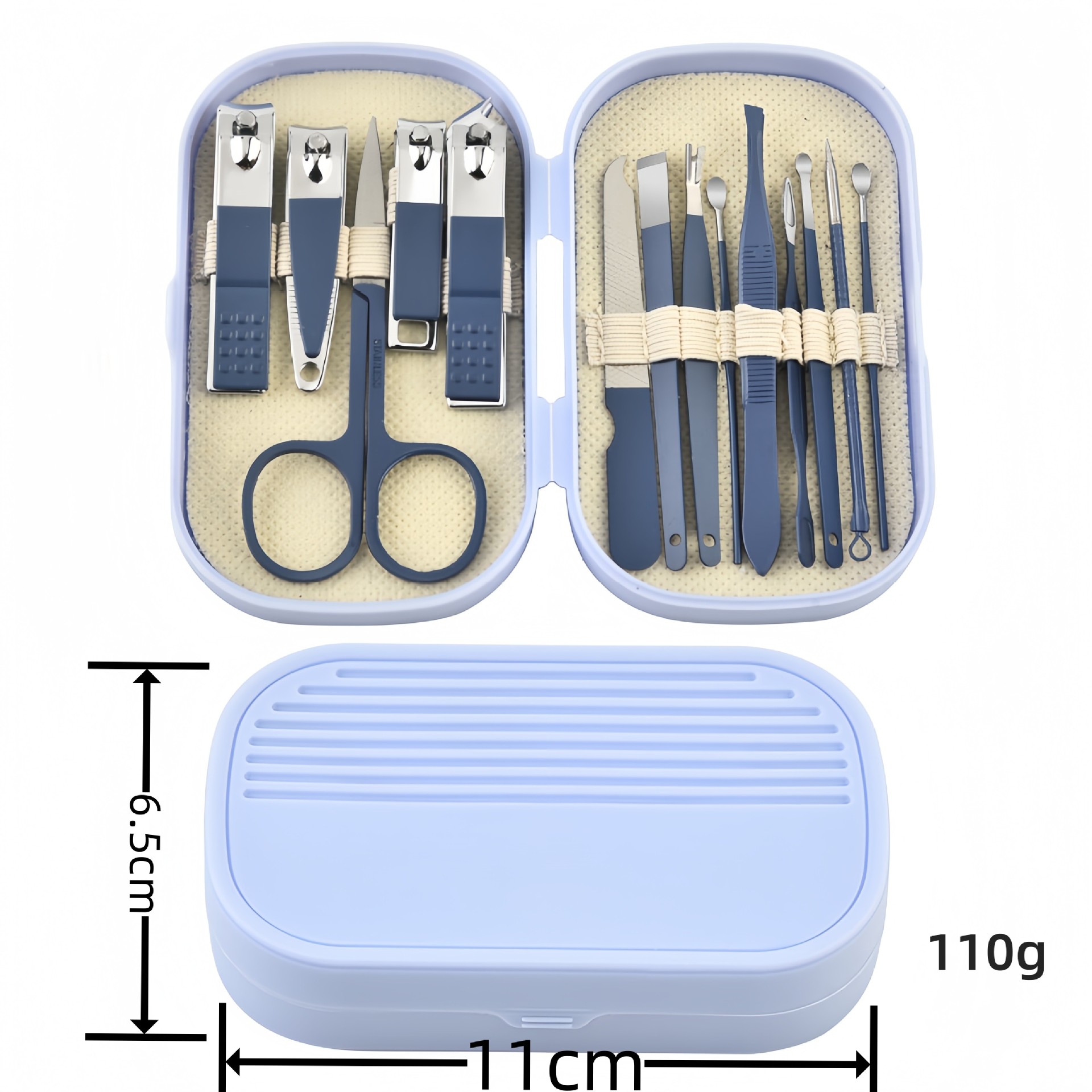 handheld cosmetic manicure tools set for manicure stainless steel…