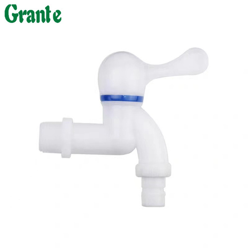 Public places outdoor indoor 4-point Liansu faucet household white PP engineering plastic washing machine faucet