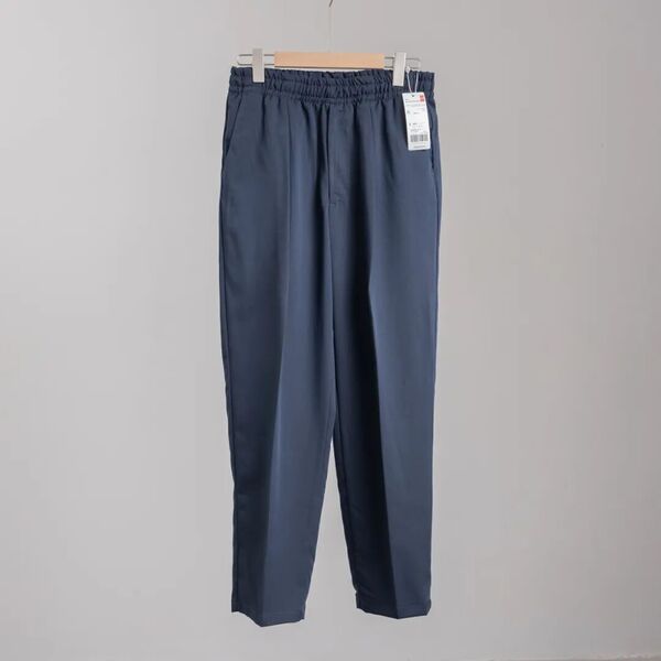Spring and Summer New Style Men's and Women's Elastic Waist Quick-Dry Stretch Lightweight Pleated Loose Narrow-Leg Casual Trousers