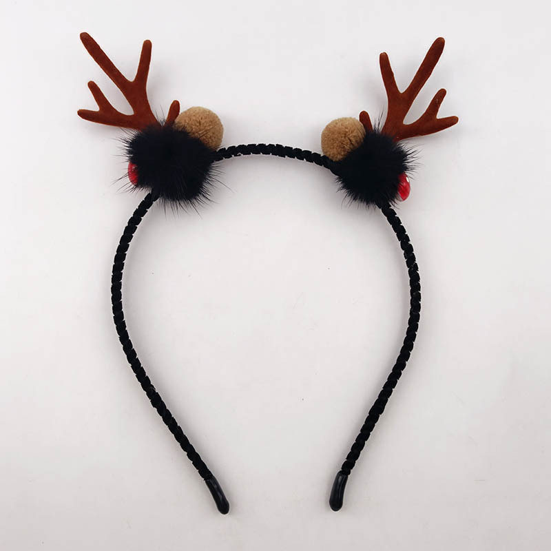 Funny cartoon Christmas cute headband for students with clove…