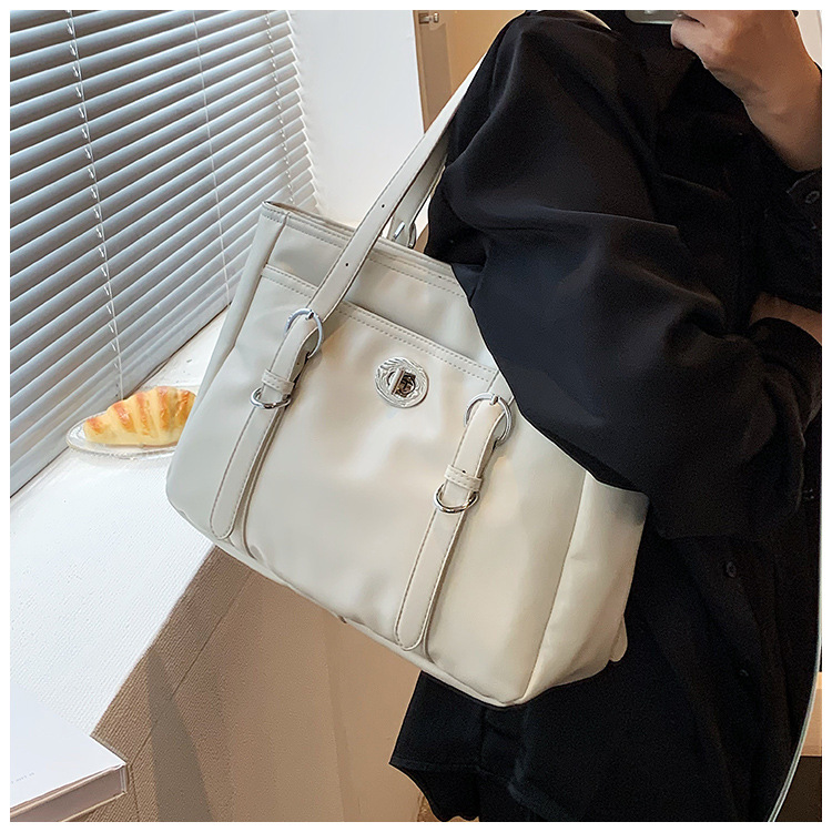 Retro Women's Shoulder Bag Large Capacity Tote Simple Texture_voghion.com