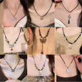 New Chinese Zen Ethnic Butterfly Necklace Women's Joker High-end Retro Clavicle Chain 2024 Explosions Accessories