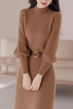 今年流行气质女神范感正式场合美拉德咖色连衣裙春夏