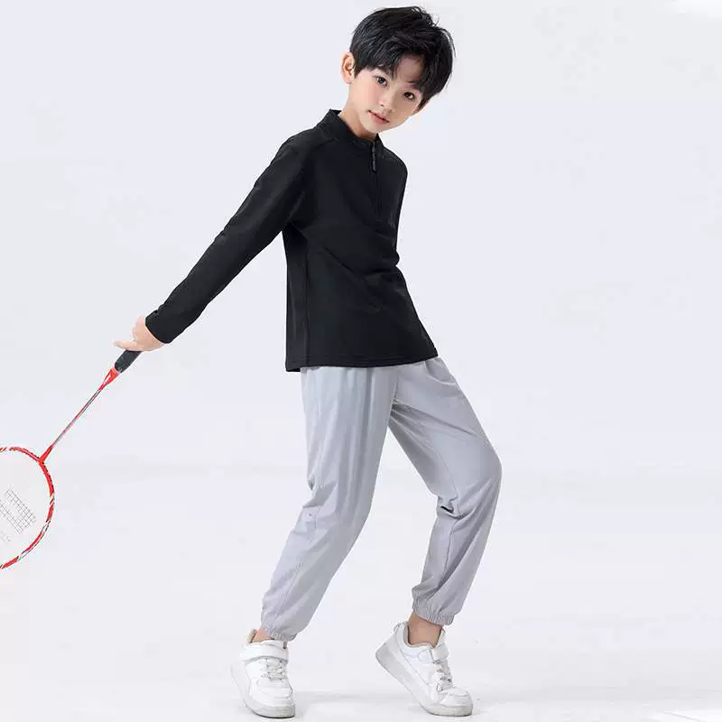 Wiletu 2025, новый весенне-летний детский спортивный костюм с длинными рукавами для мальчиков, легкий, впитывающий пот, дышащий, повседневный тренировочный костюм