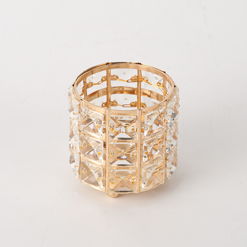 Nordic INS estilo de escritorio decoración maquillaje cepillo Cubo de almacenamiento cubo titular de la pluma de cristal modelo de hierro decoración de la habitación