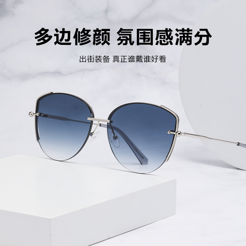 Nuevo metal nylon gafas de sol JS8562 moda calle tiro todo partido protección solar gafas de sol de conducción