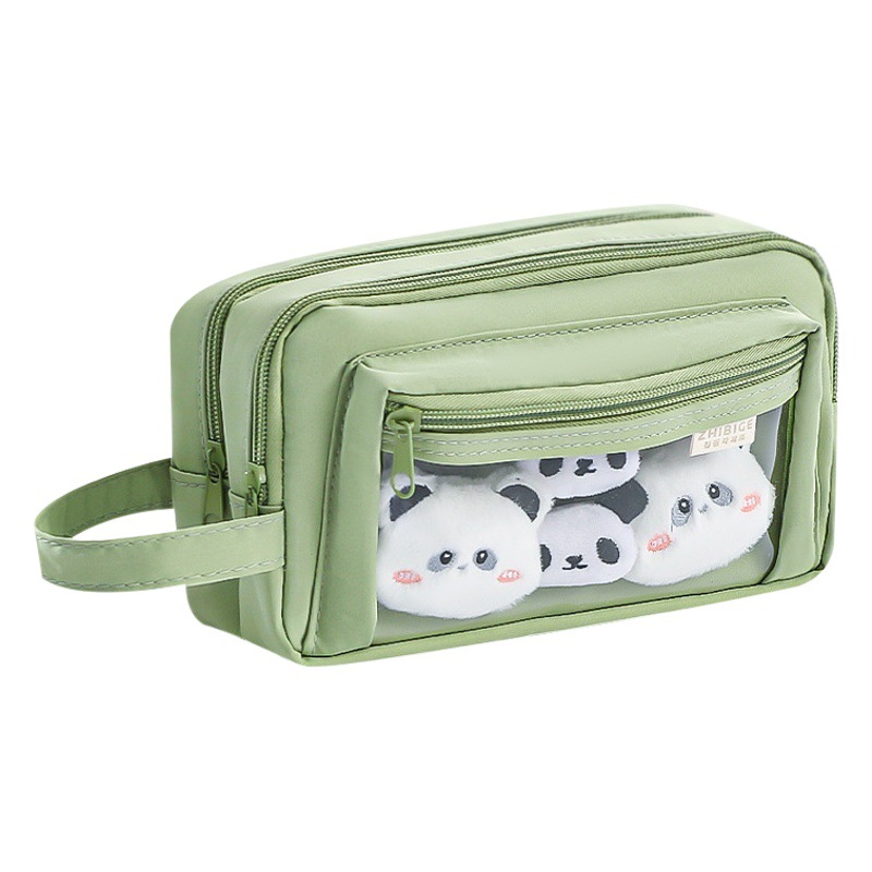 Estuche transparente para niñas de primaria, niñas de secundaria, estuche para útiles escolares para niñas, nuevo modelo 2024, estuche de gran capacidad y alta apariencia.