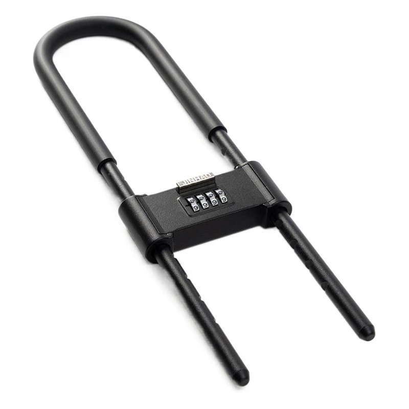 Поставка удлиненной стеклянной двери кодовый замок U-образный стеклянный дверной замок анти-сдвиг анти-поддевать магазин стеклянный дверной замок