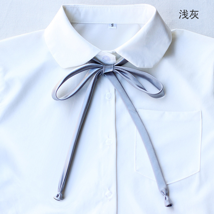 Uniforme japonés de campus satin extensión cinta corbata mariposa corbata cuerda multicolor P0085