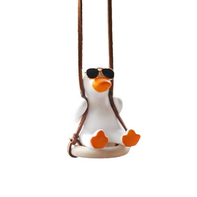 Decoration Automotive Supplies Crafts — Car hanging - tire-duck-with-sunglasses