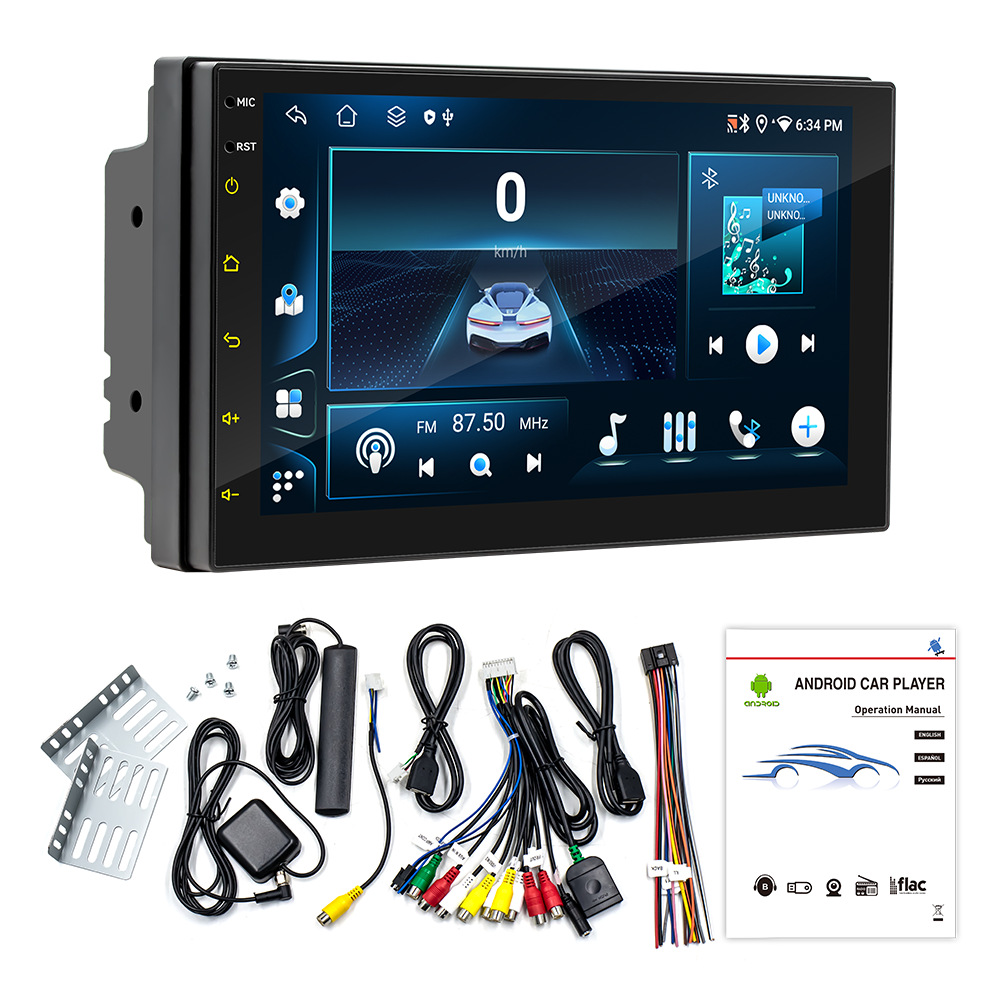 Hengchen 7 pulgadas de ocho núcleos Android navegación de automóvil general inalámbrica carplay pantalla táctil de control central de navegación de automóvil todo en uno