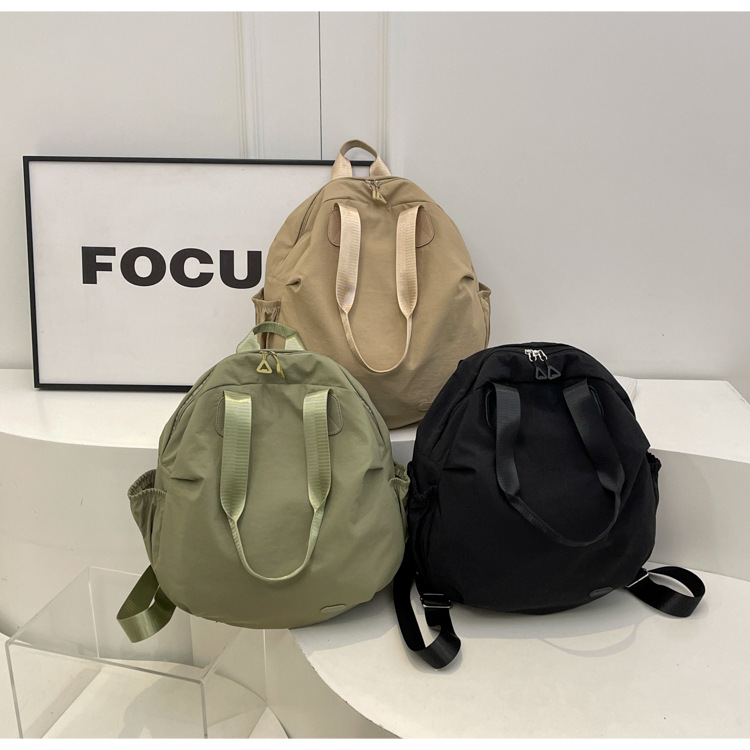 Shoulder bag women's lightweight small 2024 new travel ultra light nylon waterproof backpack for female college students_voghion.com