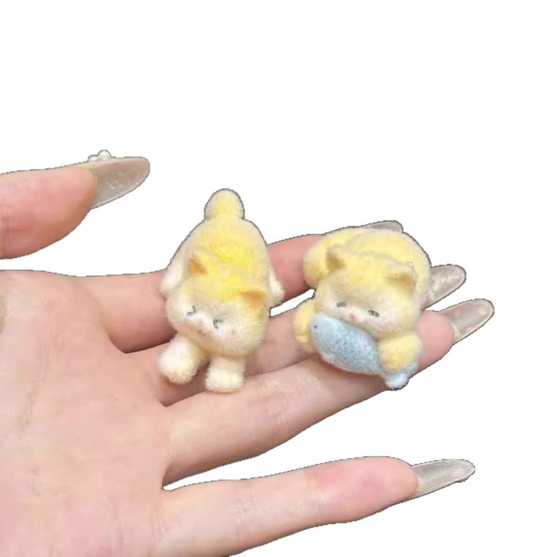 魚を食べるかわいい子猫漫画ヘアピン 2025 新しい甘いガーリーハート額前髪サイドクリップヘアアクセサリー|undefined