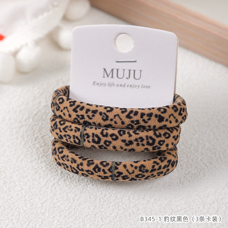 [Carga de tarjeta] sensación de alto nivel coreano de cabello de código de barras de moda de alta elasticidad de cabello anillo de cabello correa de cola de caballo