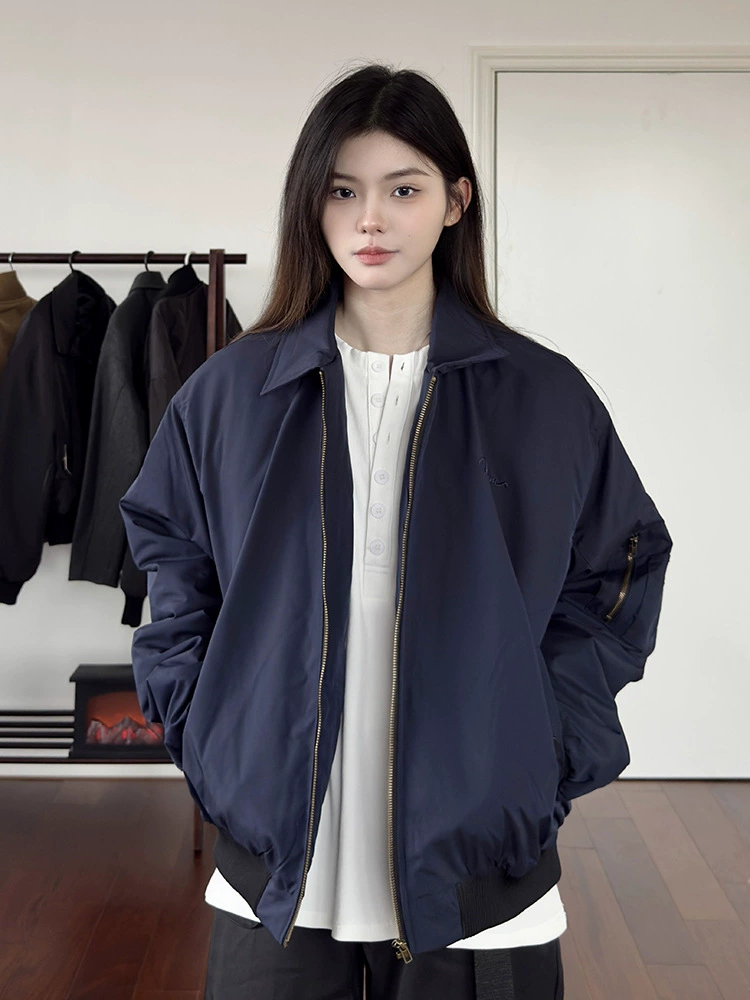 Spring Baseball Jacket, Short Shoulder Pads, American Style, High-Quality, Unisex