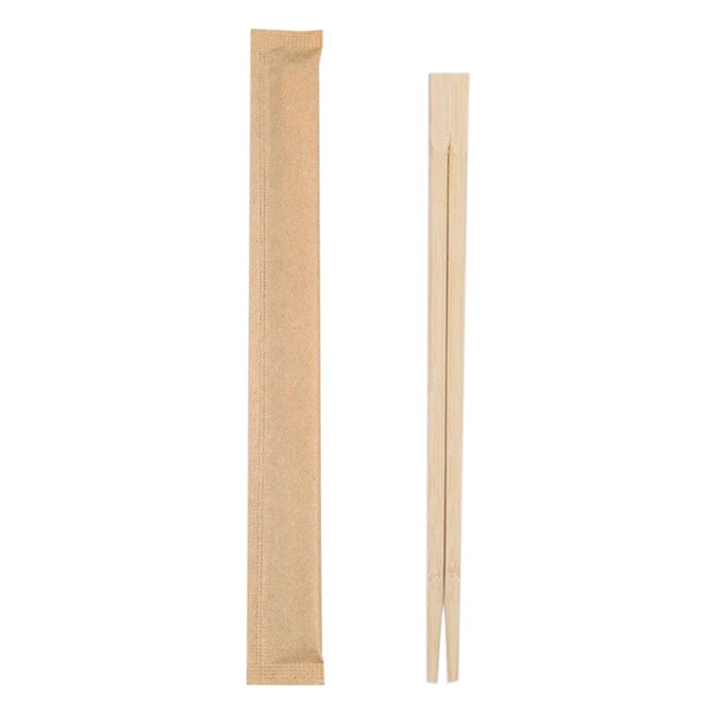 Disposable Kraft paper chopsticks four-piece set takeaway packaging tableware four-in-one light food fork spoon activity combination suit