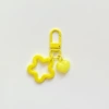 Yellow pendant heart-shaped