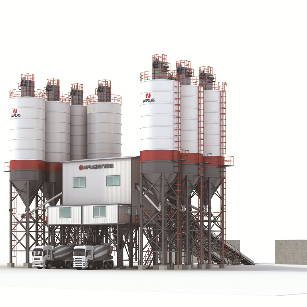 环保外包封 HZS120水泥混凝土搅拌站价格