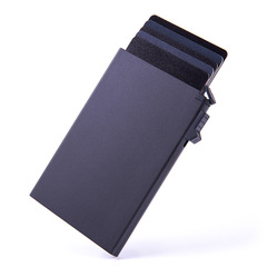 Metal card holder degaussed stolen card holder factory direct supply rfid blocking aluminum alloy card holder automatically pops up