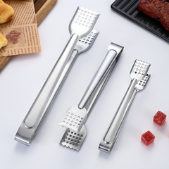 不鏽鋼食物夾自助餐公用夾食品夾麵包夾牛排夾燒烤夾濾油夾烤肉夾