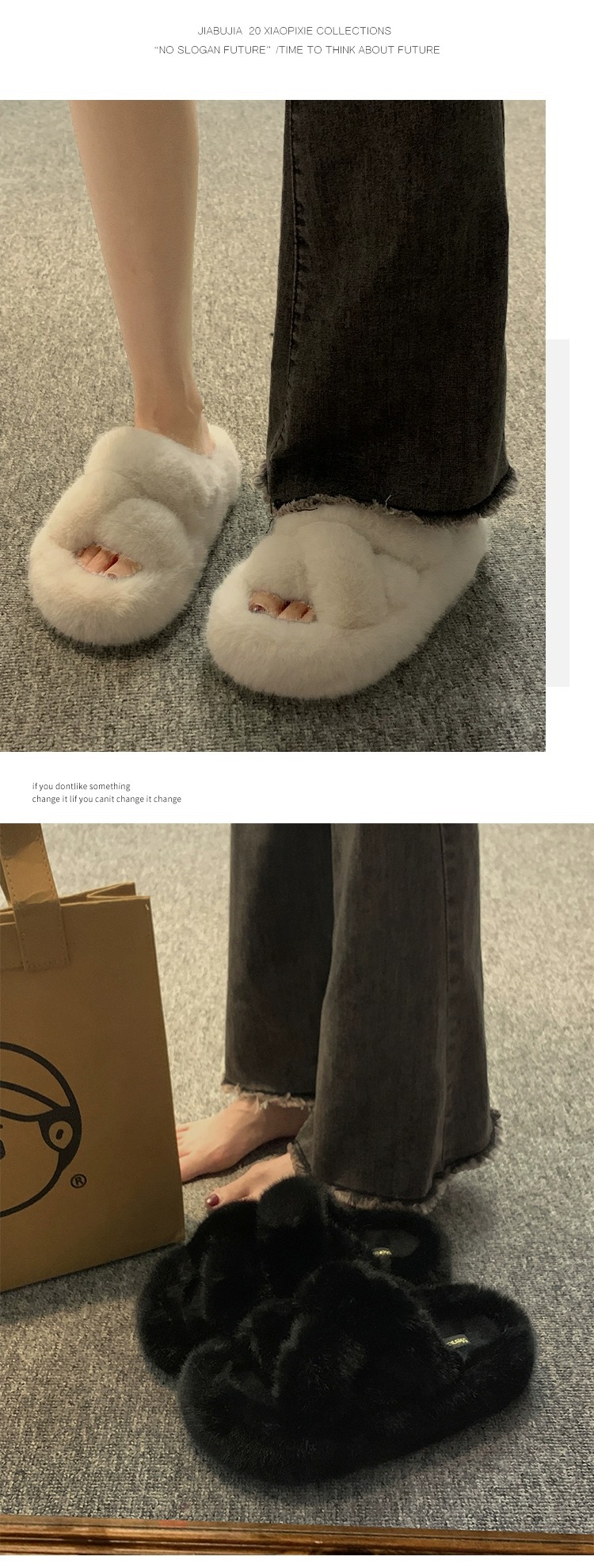 Women's Slippers Winter Warm Plush Retro Style Comfort Shoes_voghion.com
