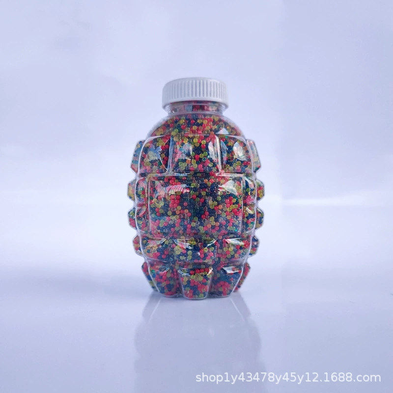 Трансграничная цветная Водяная бомба 7-8 мм Водяная бомба Квадратная бутылка в бутылках с ананасами Пузырьковые капли воды вода детский гелевый шарик твердые 20000 волос