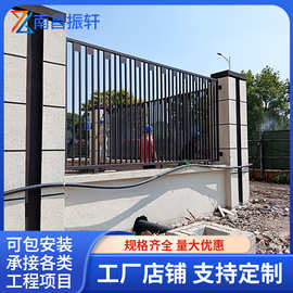 厂家供应铁艺围墙护栏工地户外锌钢围栏户外厂区外围加厚锌钢栅栏